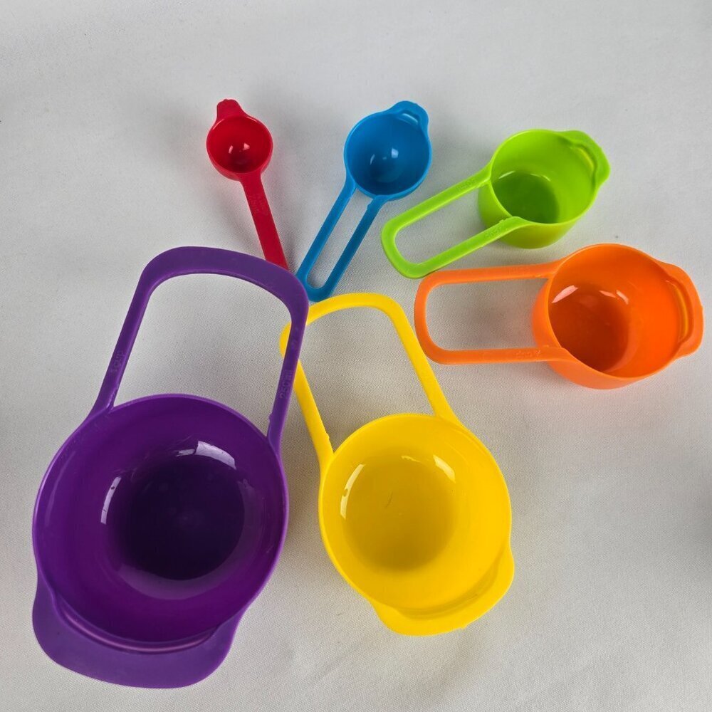 6PC Nested Colorful Measuring Cup Spoons - Picture 4 of 6